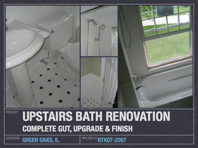 Upstairs Bathroom Renovation - Green Oaks, IL