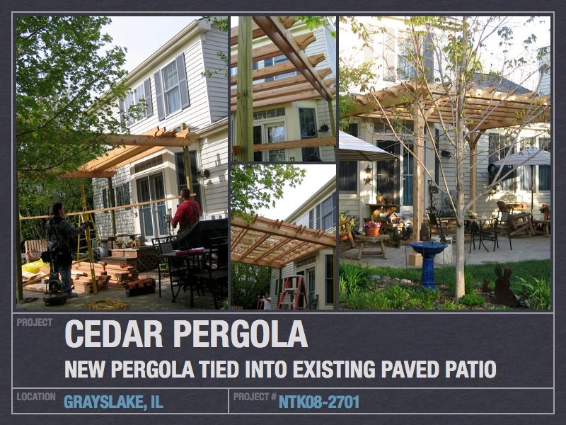 Cedar Pergola Design & Installation - Grayslake, IL